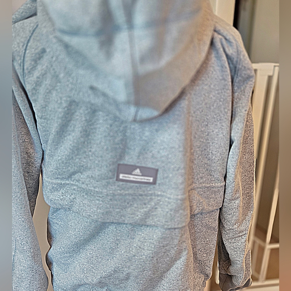 Adidas Stella McCartney Heathered Blue Gray Jacket - Picture 4 of 7